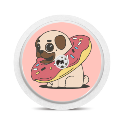 Sticker pour capteur Freestyle Libre Doggie doughnut My Lovely Bird