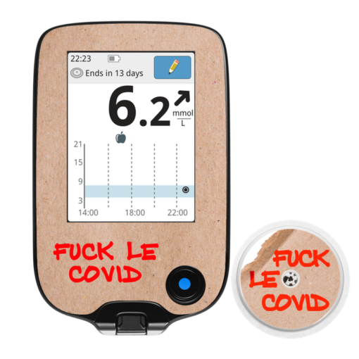 Sticker pour lecteur Freestyle Fuck le Covid My Lovely Bird