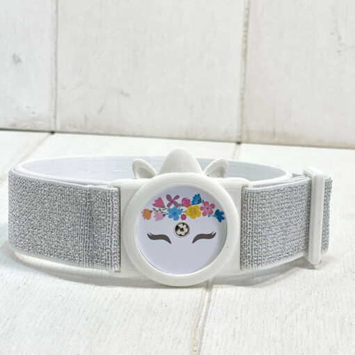 Brassard de maintien pour capteur FreeStyle Libre Licorne Choupinou Blanche My Lovely Bird