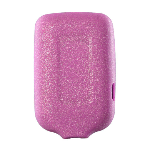 Coque Pumpskynz en silicone souple pour lecteur FreeStyle Libre Parme à paillettes – Image 3