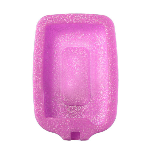 Coque Pumpskynz en silicone souple pour lecteur FreeStyle Libre Parme à paillettes – Image 4