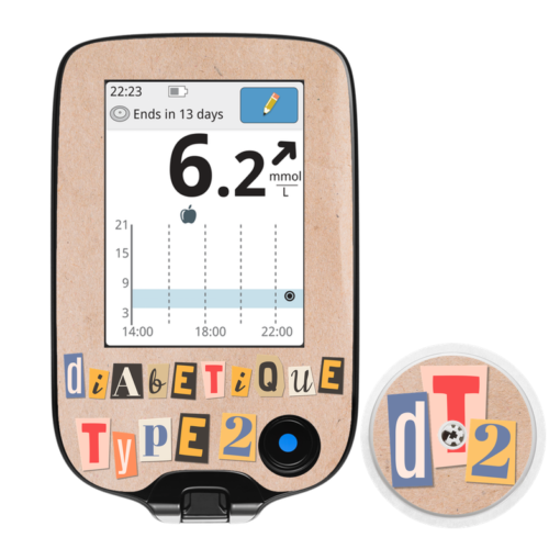 Sticker pour lecteur Freestyle Libre diabétique Type 2 My Lovely Bird