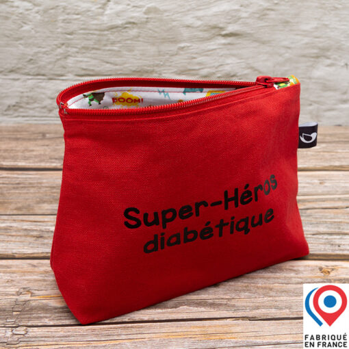 Grande trousse My Lovely Bird rouge Super-héros diabétique petits super-héros