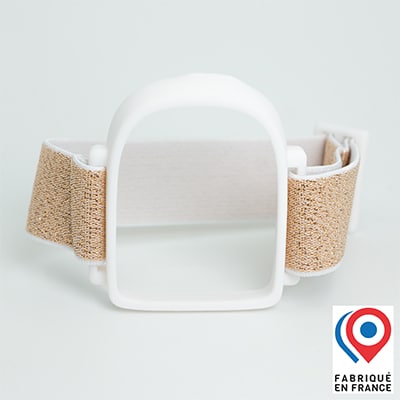 Brassard de maintien bras ou cuisse pour le pod OmniPod blanc or My Lovely Bird