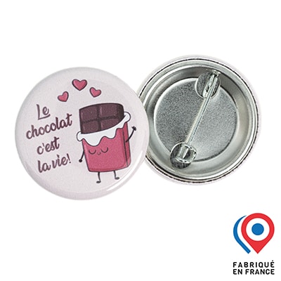 Dia badge My Lovely Bird Le Chocolat C'est La Vie