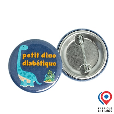 Dia badge My Lovely Bird Petit Dino Diabétique