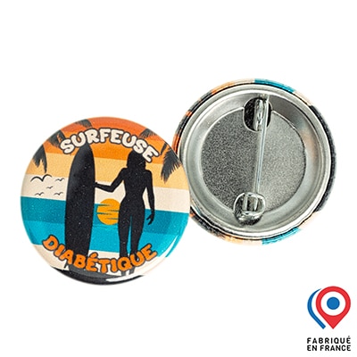 Dia badge My Lovely Bird Surfeuse Diabétique