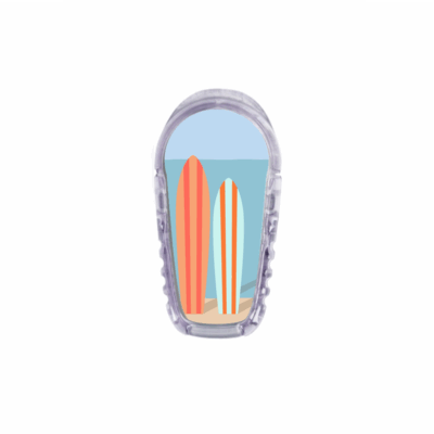 Sticker pour transmetteur Dexcom G6 planches de surf My Lovely Bird