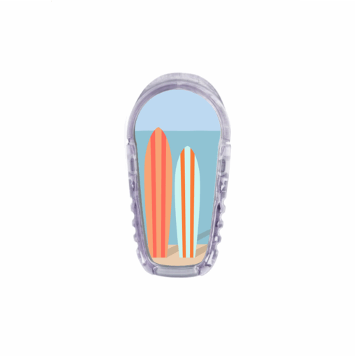 Sticker pour transmetteur Dexcom G6 planches de surf My Lovely Bird