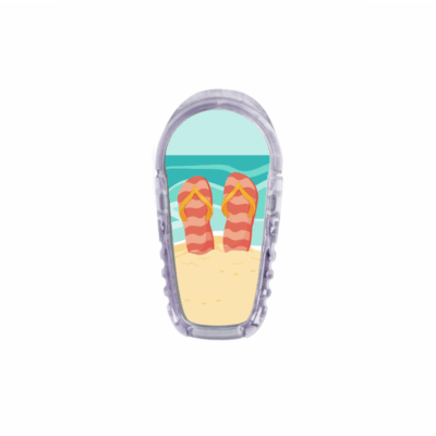 Sticker pour transmetteur Dexcom G6 Tongs My Lovely Bird