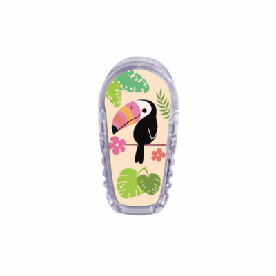 Sticker pour transmetteur Dexcom G6 Toucan My Lovely Bird
