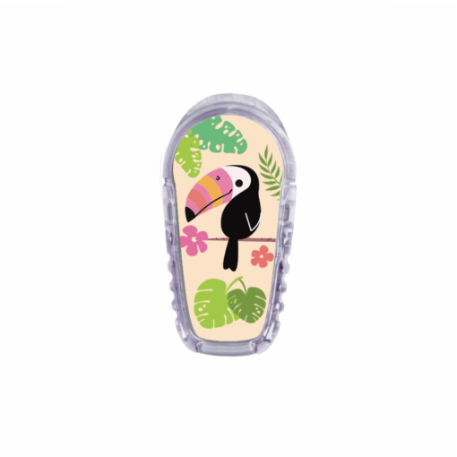 Sticker pour transmetteur Dexcom G6 Toucan My Lovely Bird