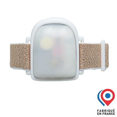 Brassard Omnipod My Lovely Bird Blanc paillettes Or 2025