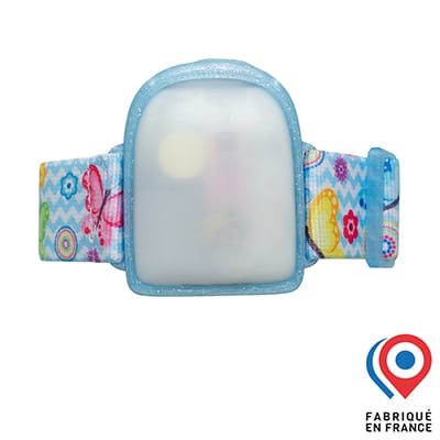 Brassard Omnipod My Lovely Bird Bleu pailleté Fleurs et papillons 2025