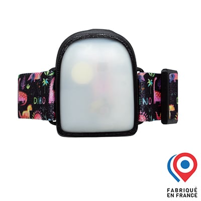 Brassard Omnipod My Lovely Bird Noir Dinos roses 2025