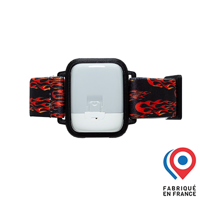 Brassard de maintien pour Medtrum My Lovely Bird Noir flammes rouges 2025
