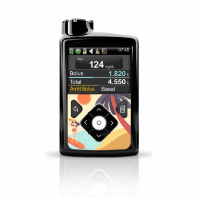 Sticker pour pompe Medtronic, MiniMed 640G et 780G Surfer sur le diabète My Lovely Bird