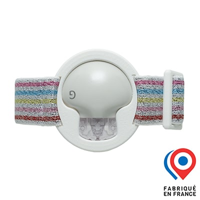 Brassard Enlite My Lovely Bird Blanc Rayures Paillettes 2025