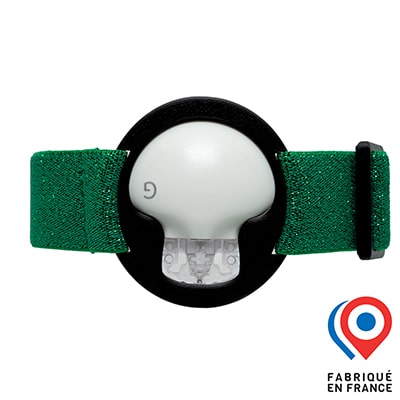 Brassard Enlite My Lovely Bird Noir Vert Paillettes 2025