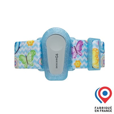 Brassard G6 My Lovely Bird Bleu pailleté Fleurs et papillons 2025
