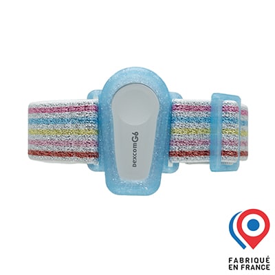 Brassard G6 My Lovely Bird Bleu pailleté Rayures pailletées 2025