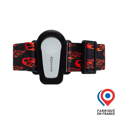 Brassard G6 My Lovely Bird Noir Flammes rouges 2025