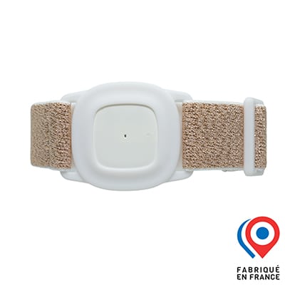 Brassard de maintien pour capteur Medtronic Simplera Sync My Lovely Bird Blanc or
