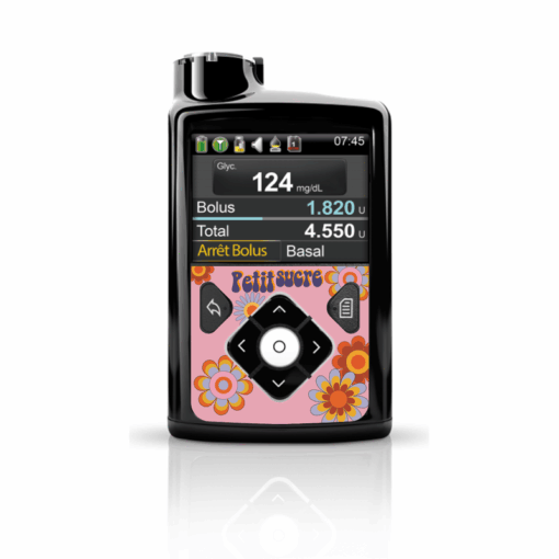 Sticker pour pompe Medtronic, MiniMed 640G et 780G Petit sucre My Lovely Bird