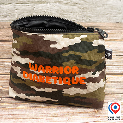 Grande trousse My Lovely Bird camouflage Warrior diabétique doublure tissu enduit