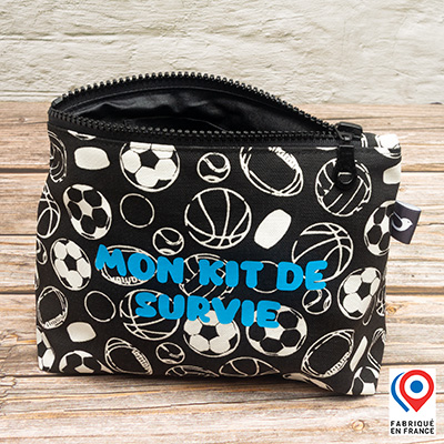 Grande trousse My Lovely Bird Ballons Mon kit de survie doublure toile enduite