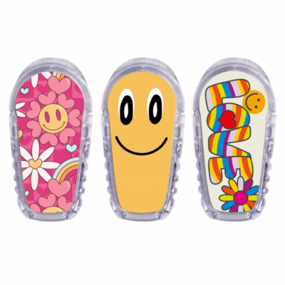 3 stickers pour transmetteur Dexcom G6 Groovy smile My Lovely Bird