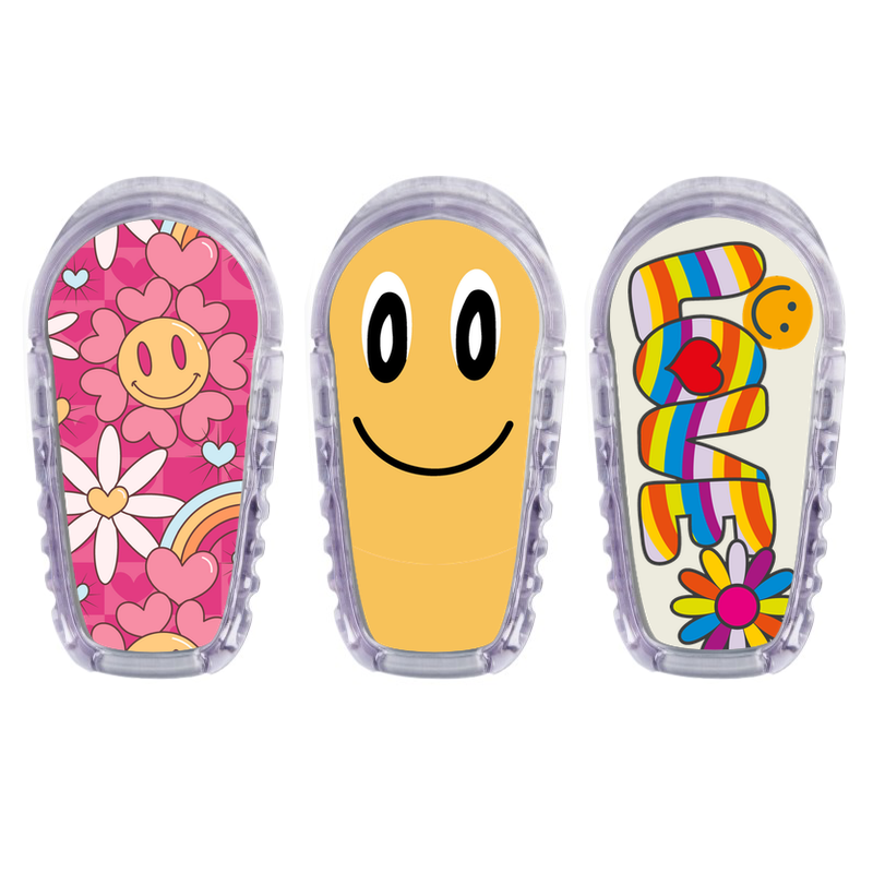 3 stickers pour transmetteur Dexcom G6 Groovy smile My Lovely Bird
