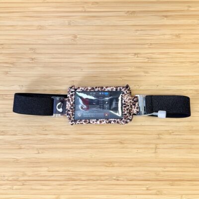 Ceinture pochette My Lovely Bird pour pompe à insuline T:Slim X2 Léopard ceinture noire paillettes