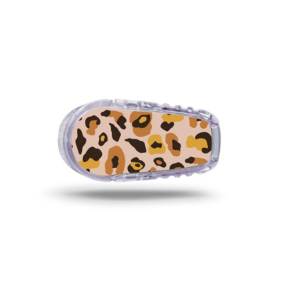 Sticker pour transmetteur Dexcom G6 Léopard beige My Lovely Bird